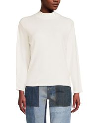Tahari - Patterned Mockneck Sweater - Lyst
