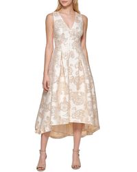 Eliza J - Jacquard Fit & Flare Gown - Lyst