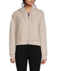 Calvin Klein - Dropped Shoulder Zip Hoodie - Lyst