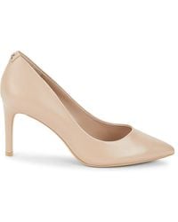 Karl Lagerfeld - 76Mm Glora Point Toe Leather Pumps - Lyst