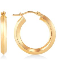Saks Fifth Avenue - 14K Polished Round Hoop Earrings - Lyst