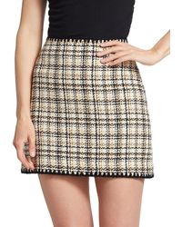 Veronica Beard - Ohemia Plaid Tweed Mini Skirt - Lyst