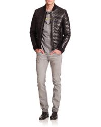 versace leather jacket price