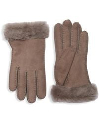 UGG - Shearling & Sheepskin Gloves - Lyst