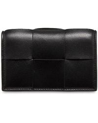 Bottega Veneta - Intercciato Leather Wallet - Lyst