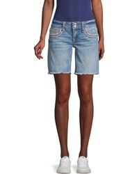 vigoss pixie distressed cuffed shorts