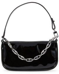 BY FAR - Mini Rachel Black Patent Leather Bag  HBX - Globally Curated  Fashion and Lifestyle by Hypebeast