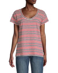 Madewell Whisper Striped T-shirt - Red