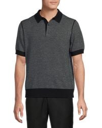 Vince - Birdseye Merino Wool Blend Polo - Lyst