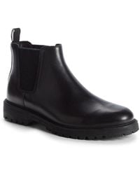 Vince Leather Henderson Chelsea Boot In Chocolate At Nordstrom Rack in Brown | Lyst
