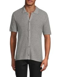 ATM - Waffle-Knit Short-Sleeve Shirt - Lyst