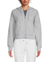 Calvin Klein - Dropped Shoulder Zip Hoodie - Lyst