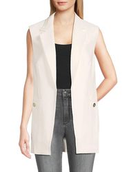 Tommy Hilfiger - Notch Lapel Open Front Vest - Lyst