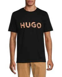 HUGO - Dunocyo Logo Graphic Tee - Lyst