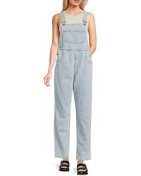 WeWoreWhat - Squareneck Denim Overalls - Lyst