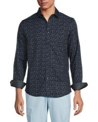 Report Collection - Micro Floral Pattern Shirt - Lyst