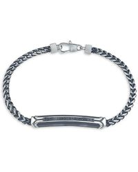 Esquire - Ip Stainless Steel & 0.1 Tcw Diamond Chain Bracelet - Lyst