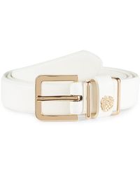 Vince Camuto Stretch Faux Leather Belt - White