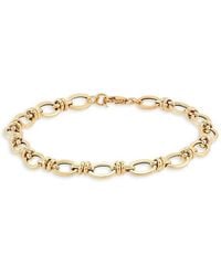 Saks Fifth Avenue - 14k Yellow Gold Oval Tube Link Bracelet - Lyst
