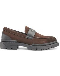Karl Lagerfeld - Leather Penny Loafers - Lyst