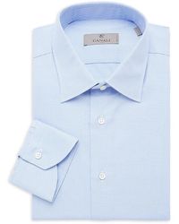 Canali - Modern Fit Micro Checked Dress Shirt - Lyst