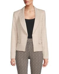 Tommy Hilfiger - Open Front Plaid Blazer - Lyst