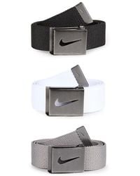 Nike - 3-Piece Logo Belt Set - Lyst