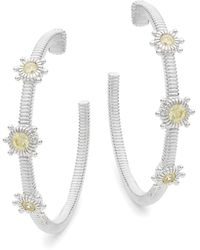 Saks Fifth Avenue 14k White Gold & Diamond Pendant Necklace - Multicolour