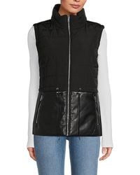 Calvin Klein - Stand Collar Puffer Vest - Lyst
