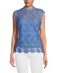 Nanette Lepore - Sleeveless Lace Top - Lyst