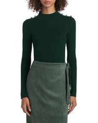 Tahari - The Yana Rib-Knit Mock-Turtleneck Sweater - Lyst
