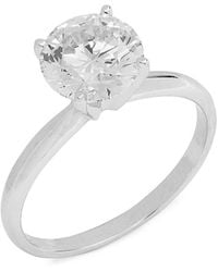 Badgley Mischka - 14K & 2 Tcw Lab-Grown Diamond Solitaire Engagement Ring - Lyst