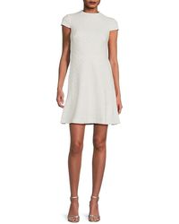 Vince Camuto - Boucle Fit & Flare Dress - Lyst