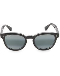 Maui Jim - 52mm Acetate Square Sunglasses - Lyst