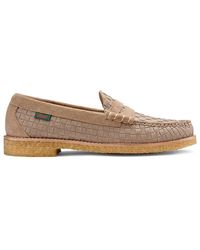 G.H. Bass & Co. - G. H. Bass Larson Woven Crepe Penny Loafers - Lyst