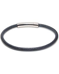 Tateossian - Rt Leather Single Wrap Button Bracelet - Lyst