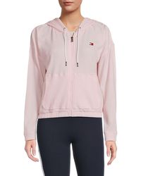 Tommy Hilfiger - Waffle Front Zip Hoodie - Lyst
