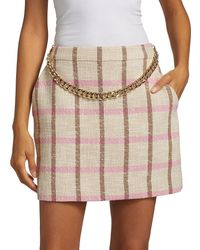 Toccin - Lane Plaid A-Line Mini Skirt - Lyst