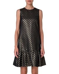Akris Punto - Metallic Polka Dot Jacquard Shift Dress - Lyst