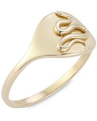 Saks Fifth Avenue - 14k Yellow Gold 3d Snake Ring - Lyst