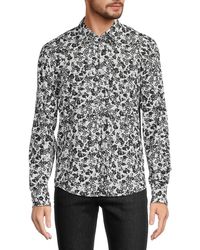 HUGO - Ermo Casual Slim Fit Floral Sport Shirt - Lyst
