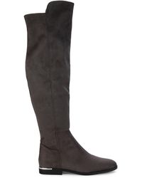 Nine West Allair 2 Faux Suede Over-the-knee Boots - Grey