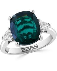 Effy - 14K, Lab Grown & Lab Grown Diamond Ring - Lyst
