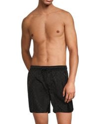Karl Lagerfeld - Jacquard Drawstring Swim Shorts - Lyst