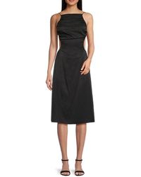 Third Form - Squareneck Cutout Midi-dress - Lyst