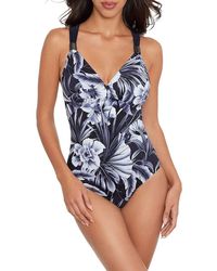 Miraclesuit - Blue Panther Horizon Floral One-piece Swimsuit - Lyst