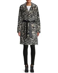 Karl Lagerfeld Paris womens Cascade Front Wrap Trench Coat