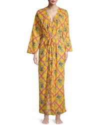 Free People I'm The One Floral Robe - Yellow