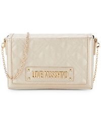 love moschino gold clutch