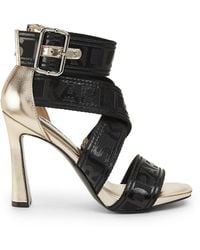Karl Lagerfeld - Careliz 101Mm Logo Strappy Sandals - Lyst